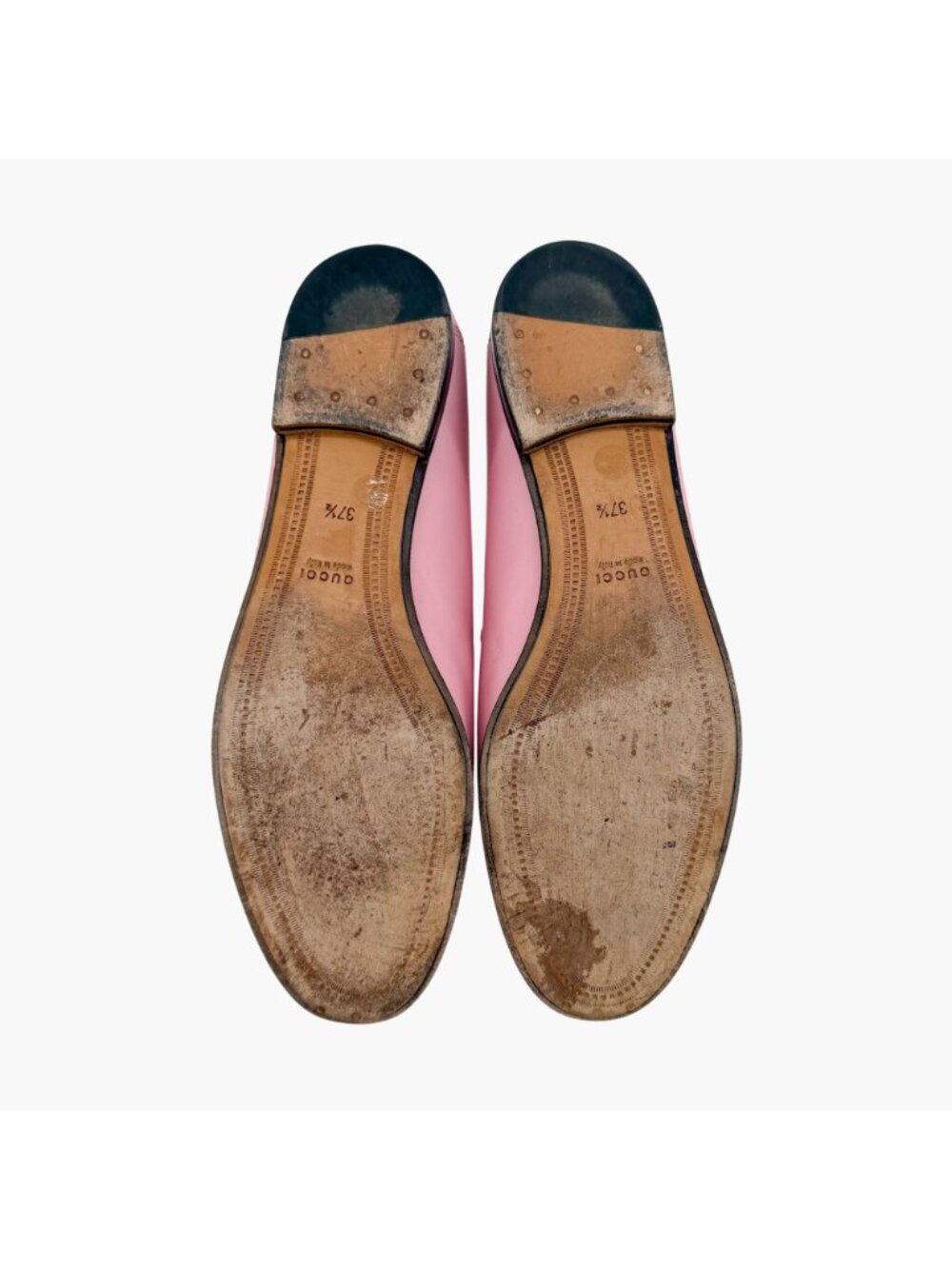 Gucci Mystic Cat Brixton Horsebit Loafers Pink Leather Size 37.5 US 7.5 Women's - Picture 12 of 15